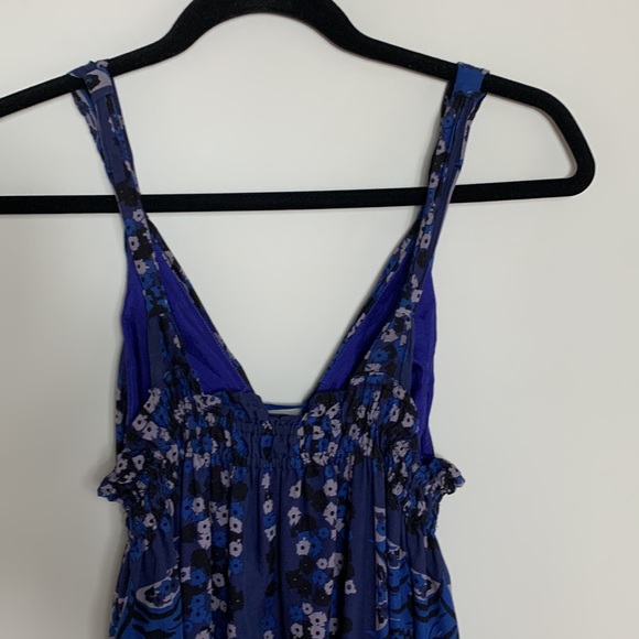 Rebecca Taylor Maxi Dress Blue Size 6 - Picture 10 of 14